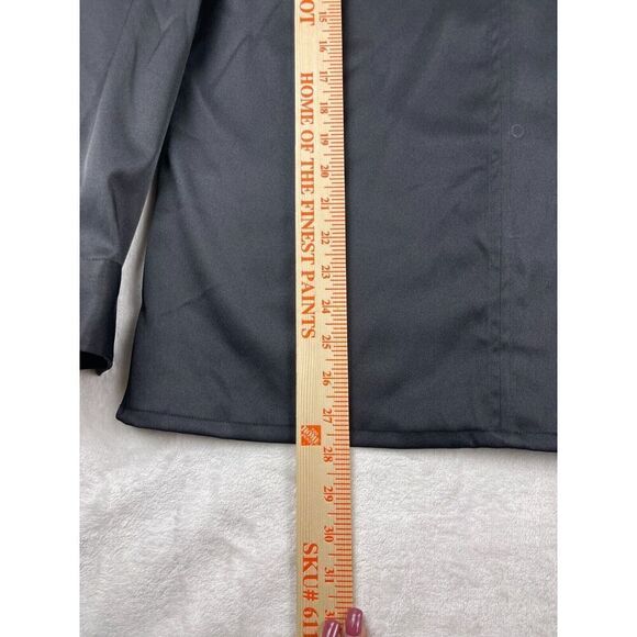 NWT Kenneth Cole New York Men's Snap Button-Up Shirt Size S Black Solid Stretch - Picture 12 of 15